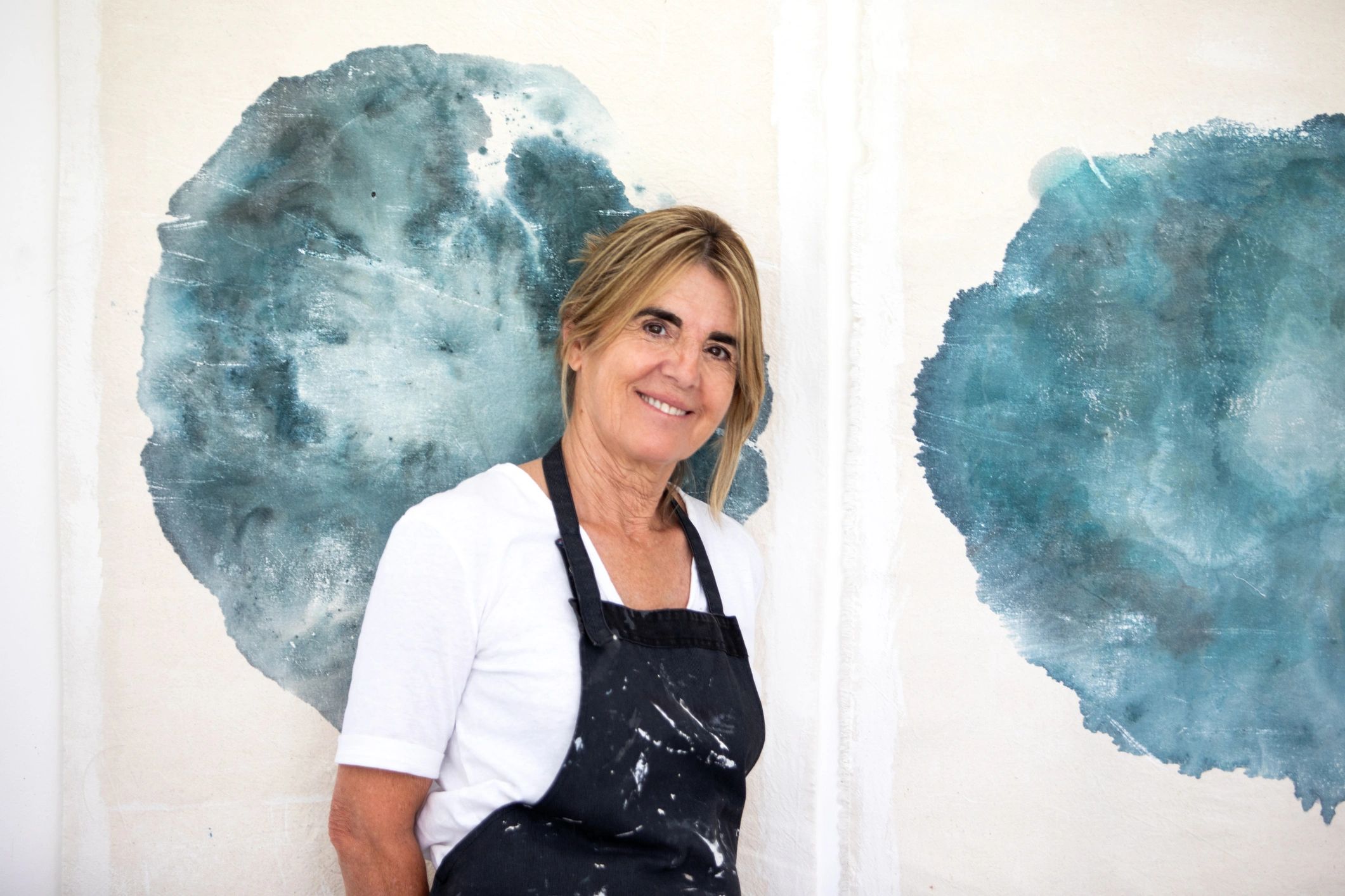 Portrait of a ceramic artist in her studio